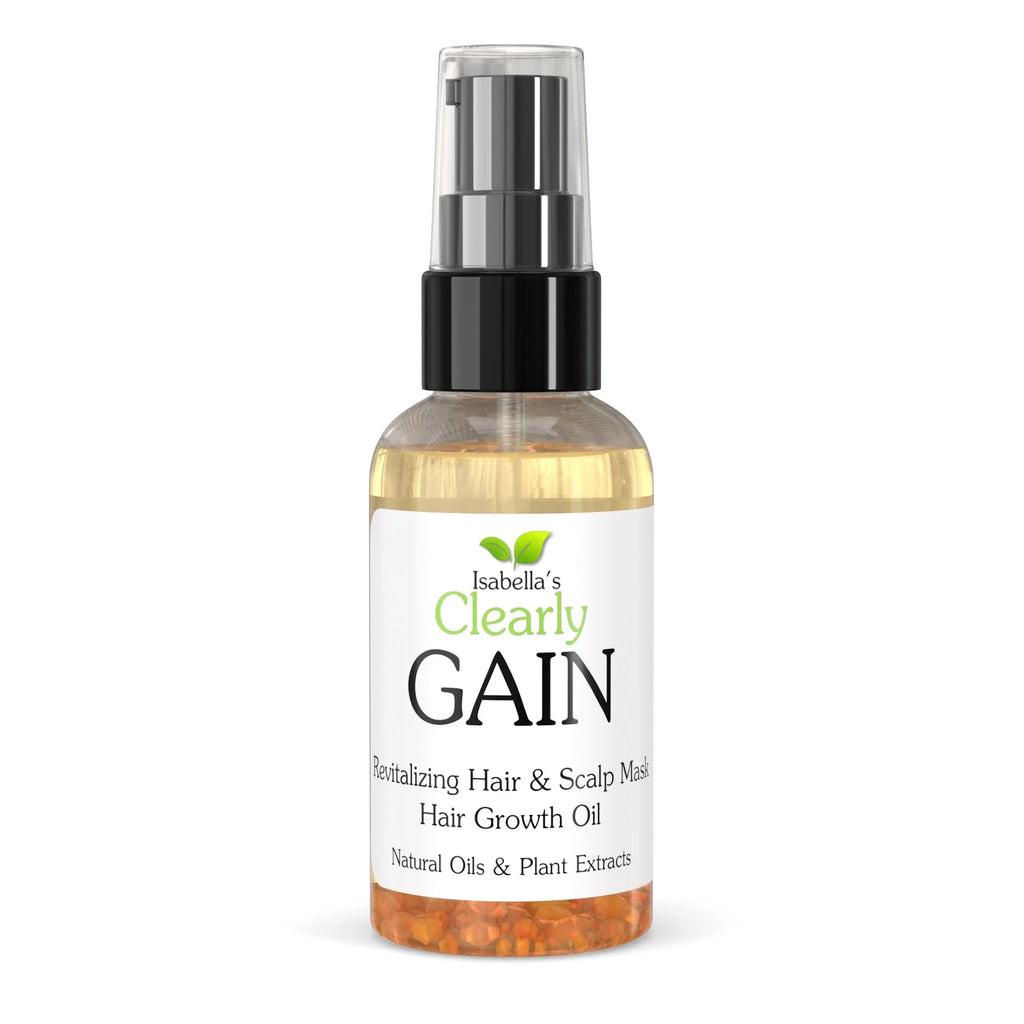 Hair Growth Oil and Thickening Scalp Treatment with Castor, Jojoba, Clary Sage, Rosemary, Nettle Extract I478
