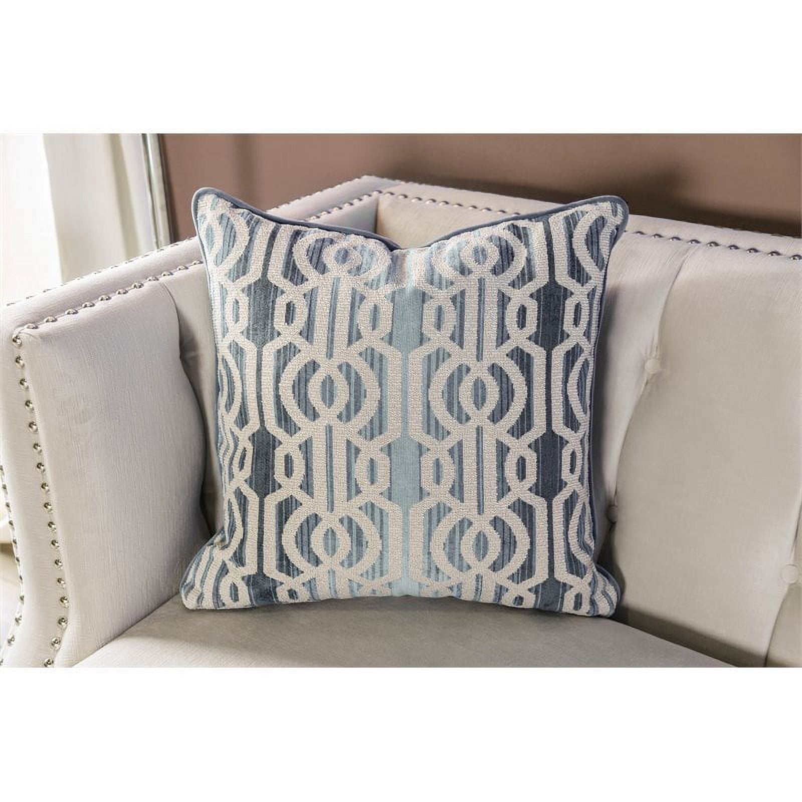 Beige Microfiber Nailhead Loveseat D81435