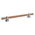 Satin Nickel 24x22 Teak Grab Bar K74353