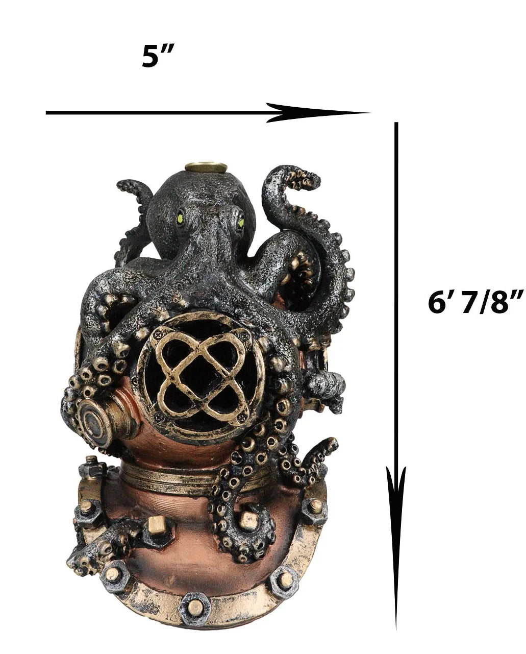 Steampunk Divers Helmet Incense Cone Burner Y888413