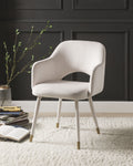 Cream Velvet Accent Chair A558