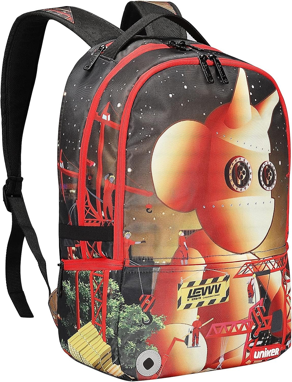 Graffiti Laptop Backpack with USB Port G6069