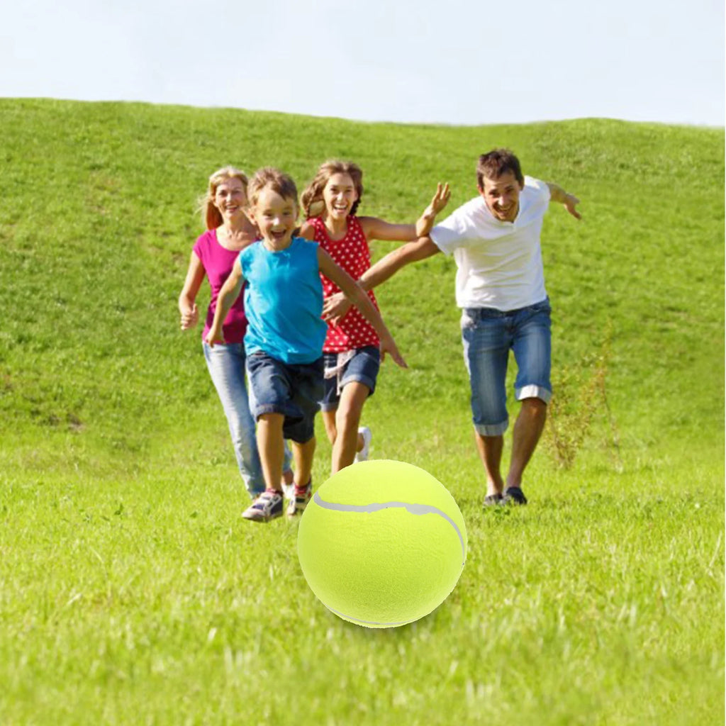 Yellow Inflatable Flannel Tennis Ball J397457