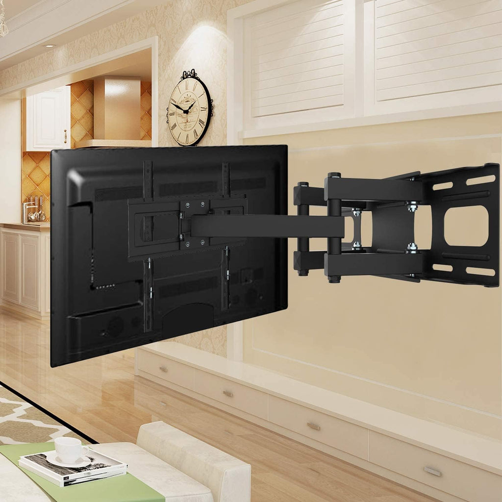 TV Wall Mount Full Motion TV Bracket with Articulating Dual Arms Tilt Swivel 14" Extend, VESA 400x400mm, Pack of 2 E5182