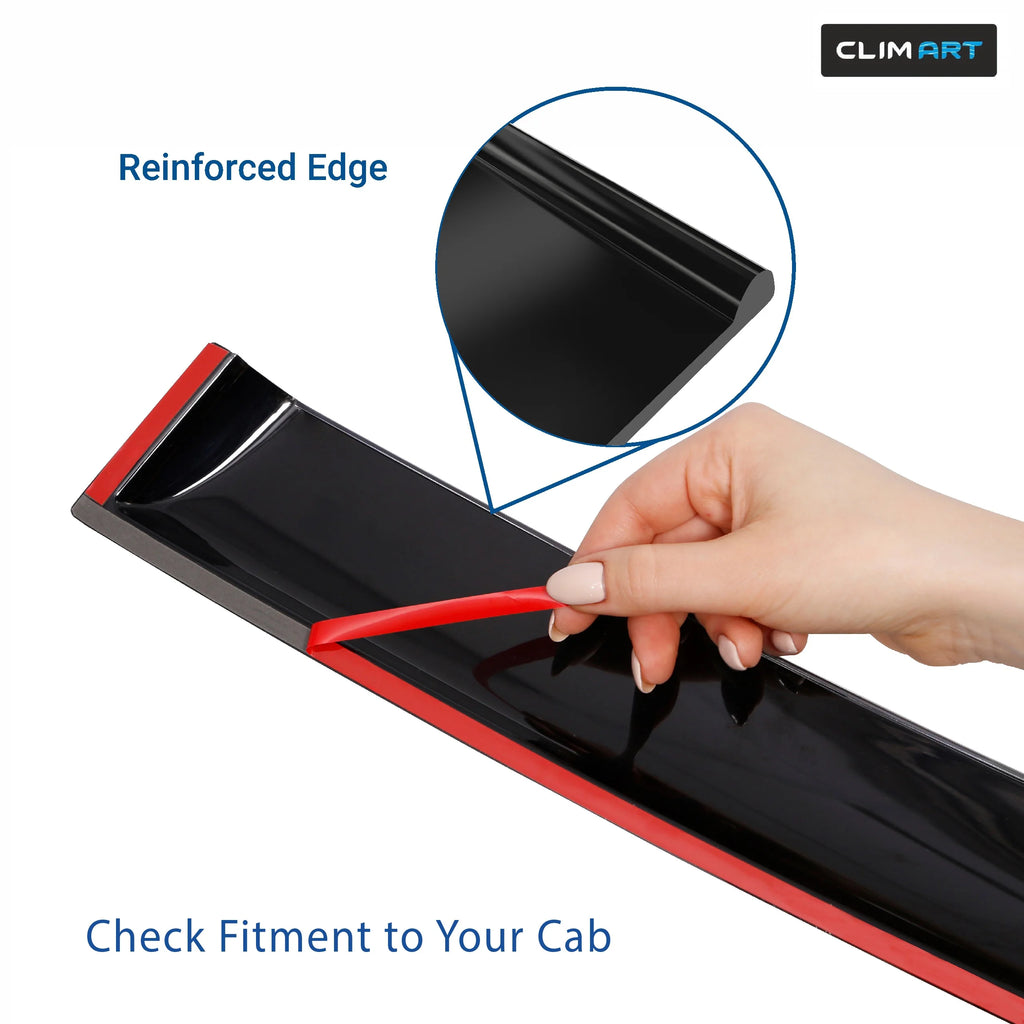 4pcs Tape-on Window Deflectors for Chevrolet Silverado/GMC Sierra 2007-2013 Extended Cab O595240