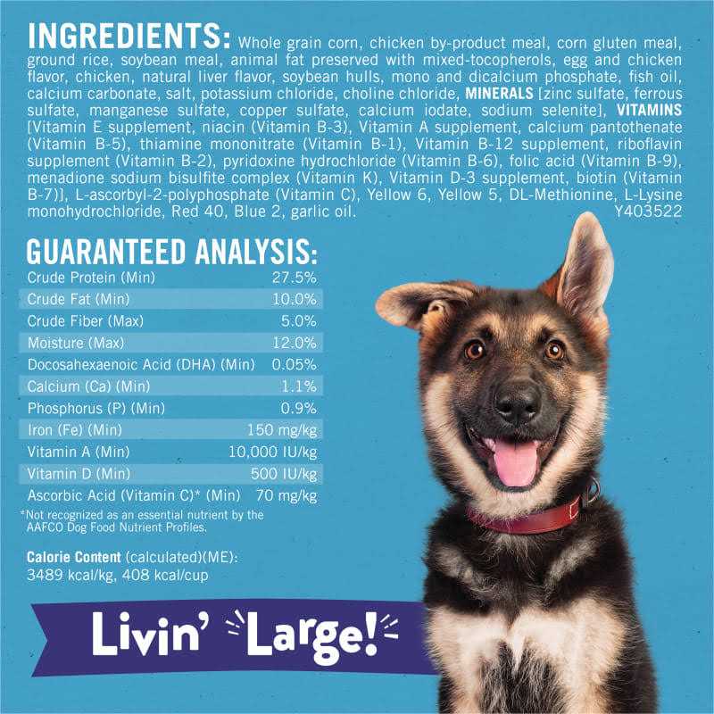 Large Breed Dry Puppy Food with Real Chicken D814