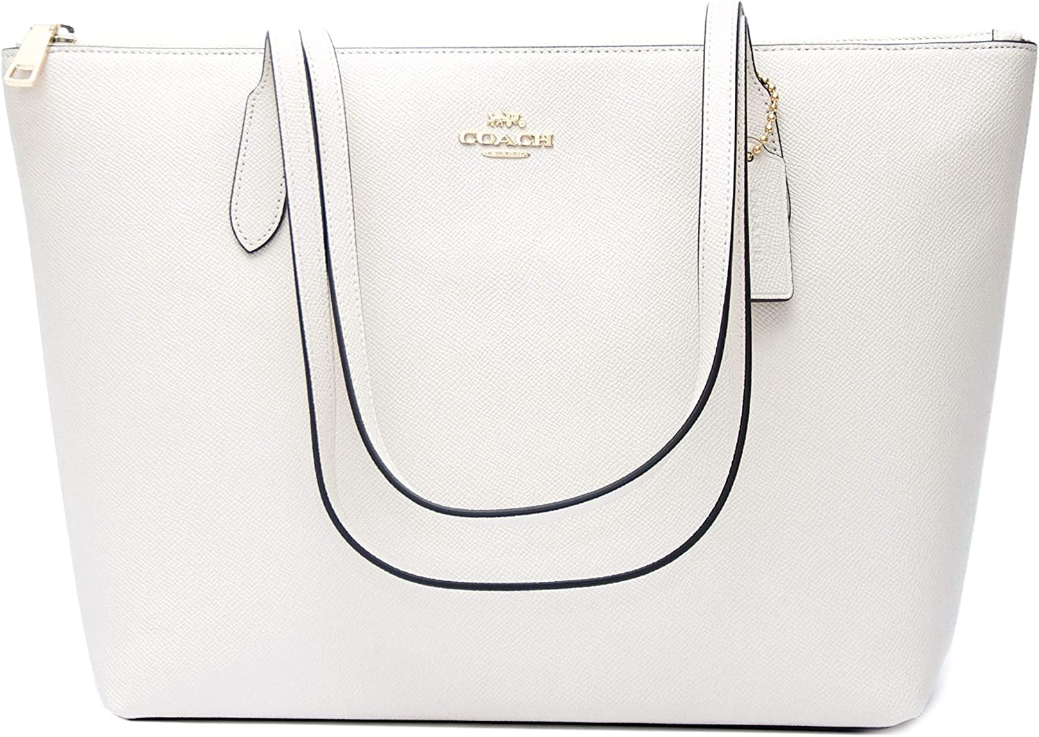 Leather Zip Top Tote I53245