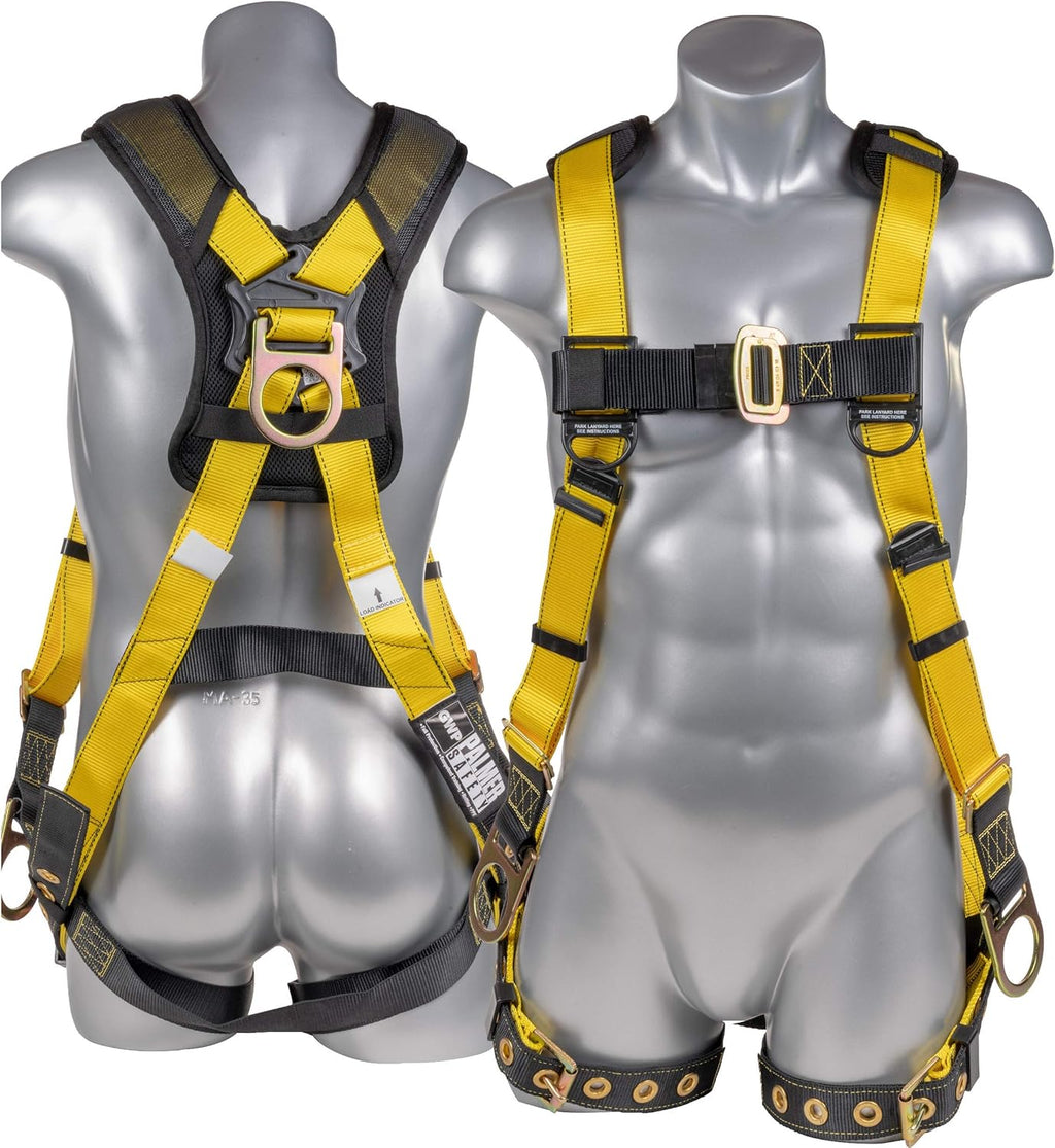 Full Body Harness with 5 Point Adjustment, Dorsal D-ring, Grommet Legs, Side D Rings, Fall Indicators P257038