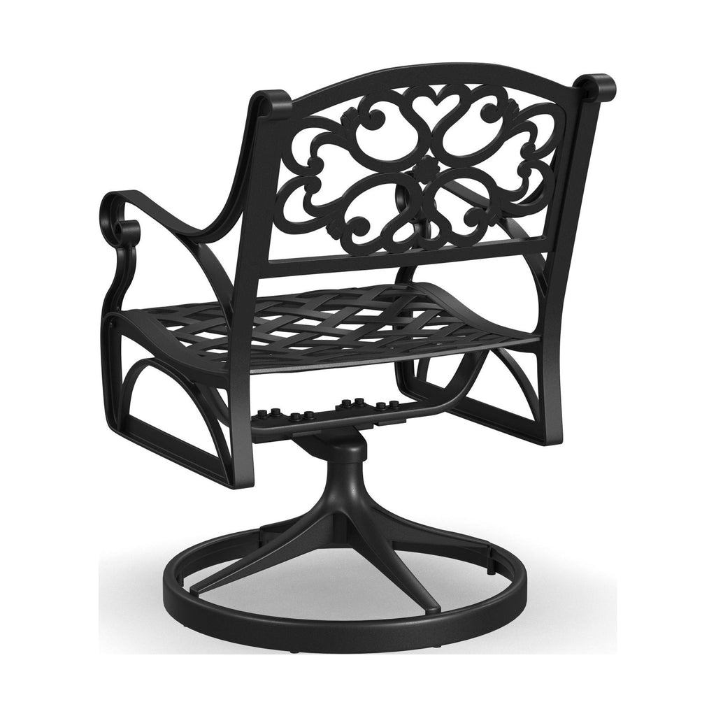 Black Aluminum Outdoor Swivel Rocking Chair F21667