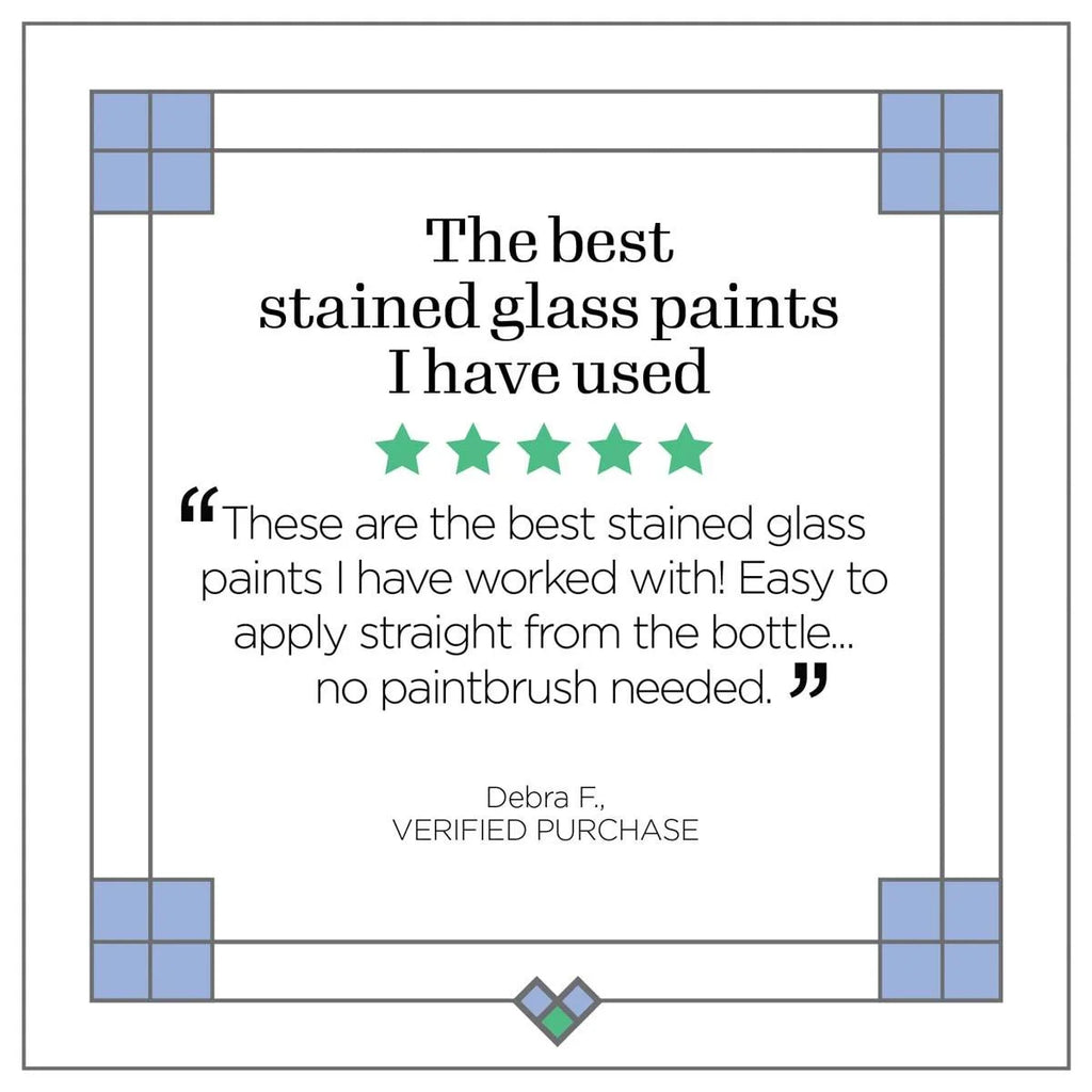 6 Piece Glass Paint Set E860