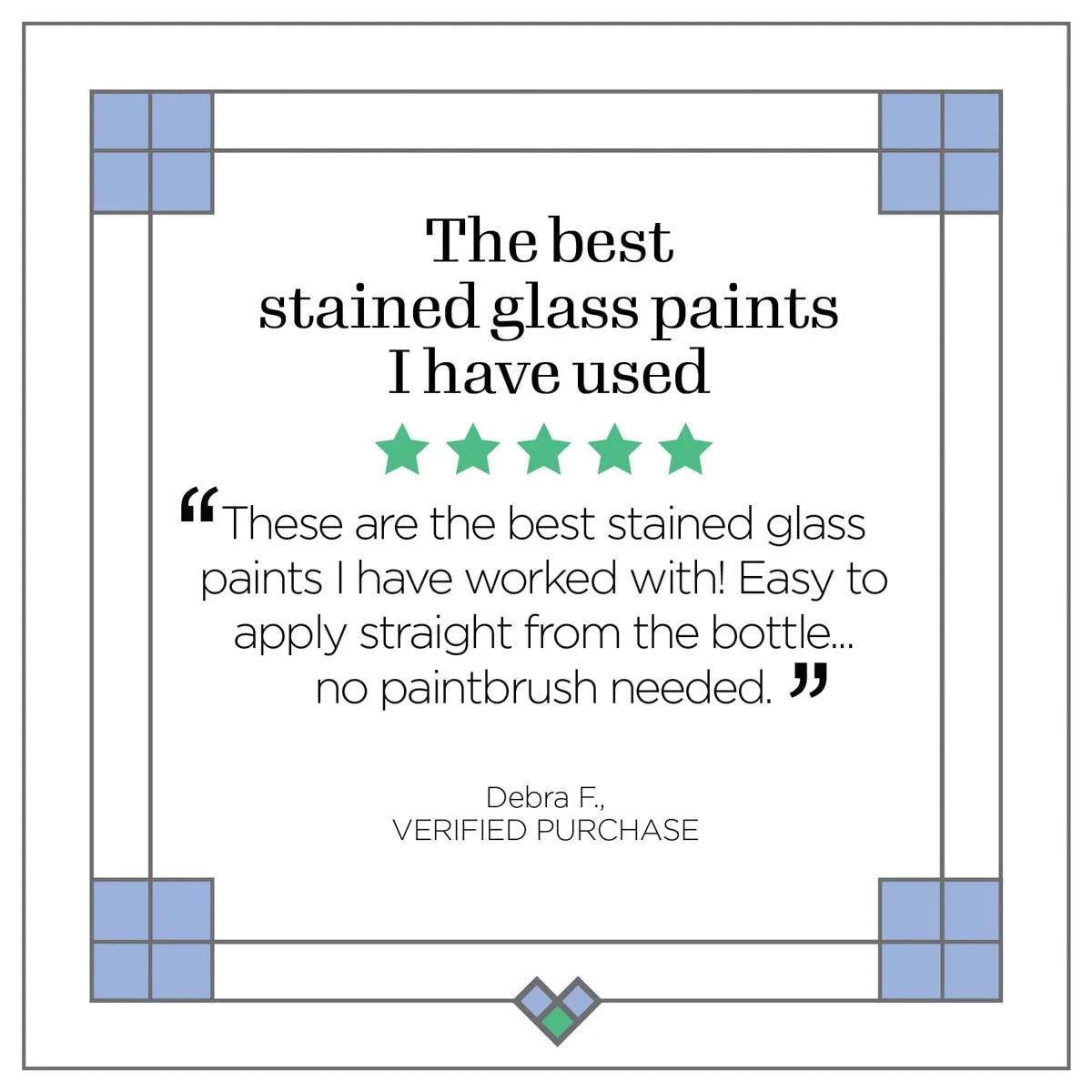 6 Piece Glass Paint Set E860