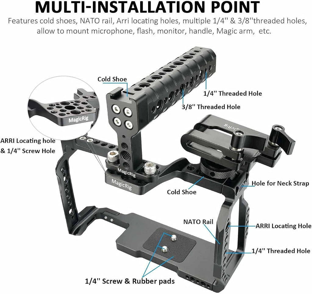 Camera Cage Kit with Top Handle and T5 SSD Mount A58492