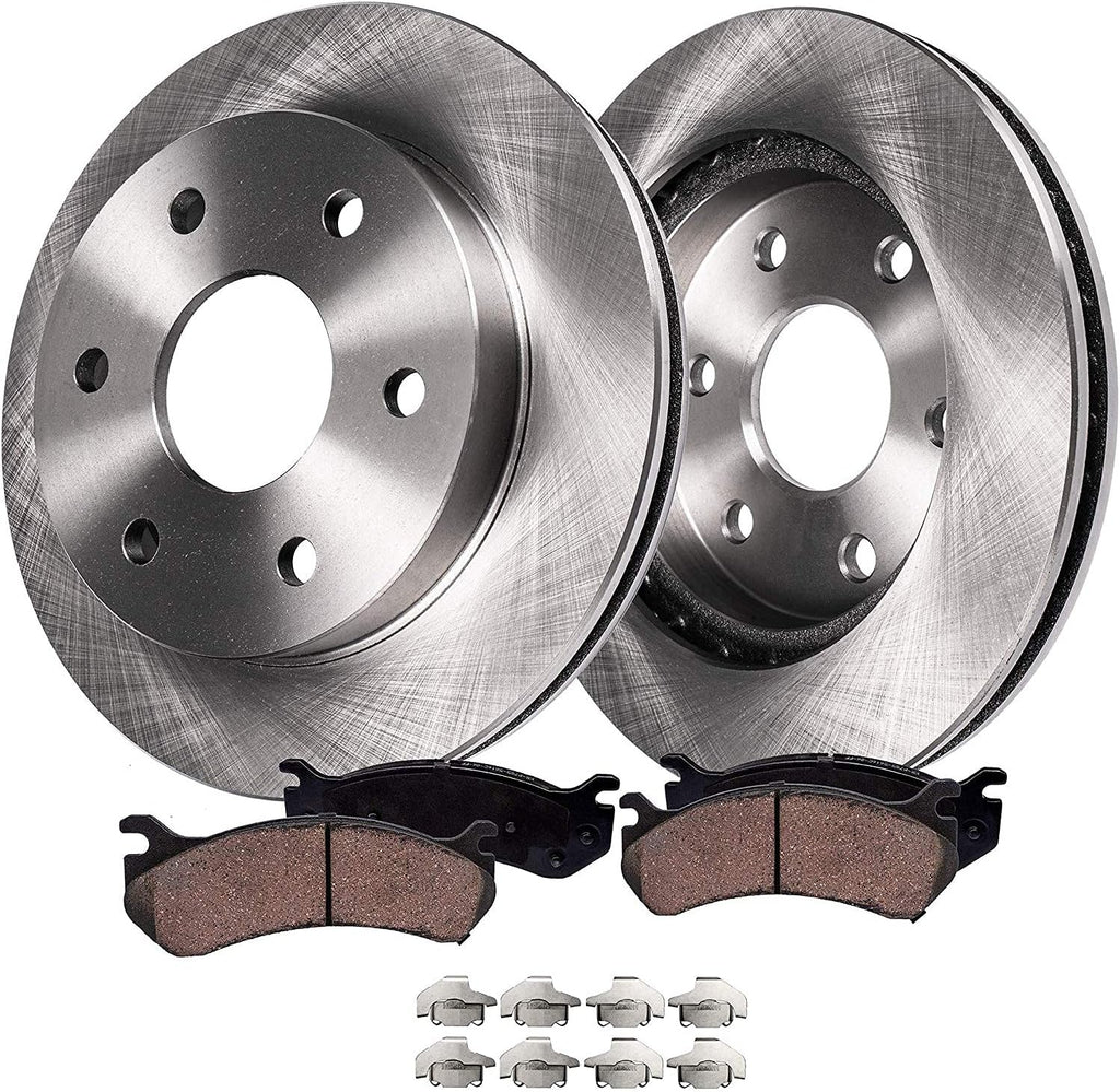 12.01" 6-Lug Front Disc Rotors Brake Pads C119529