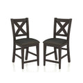 Gray and Charcoal Counter Height Chairs (Set of 2) P6423