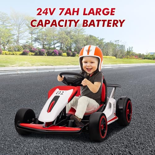 24V Electric Go Kart Drifting Car Battery Powered Ride on with Powerful Motor I772