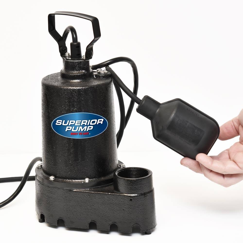 1/3 HP Tethered Iron Sump Pump Y94059