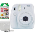 Smokey White Instant Film Camera with Case and Film U547652