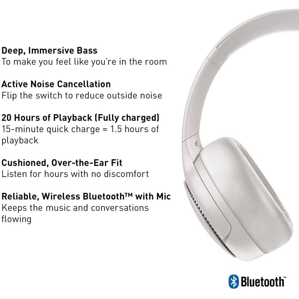 Sand Beige Noise-Canceling Wireless Over-Ear Headphones O3996
