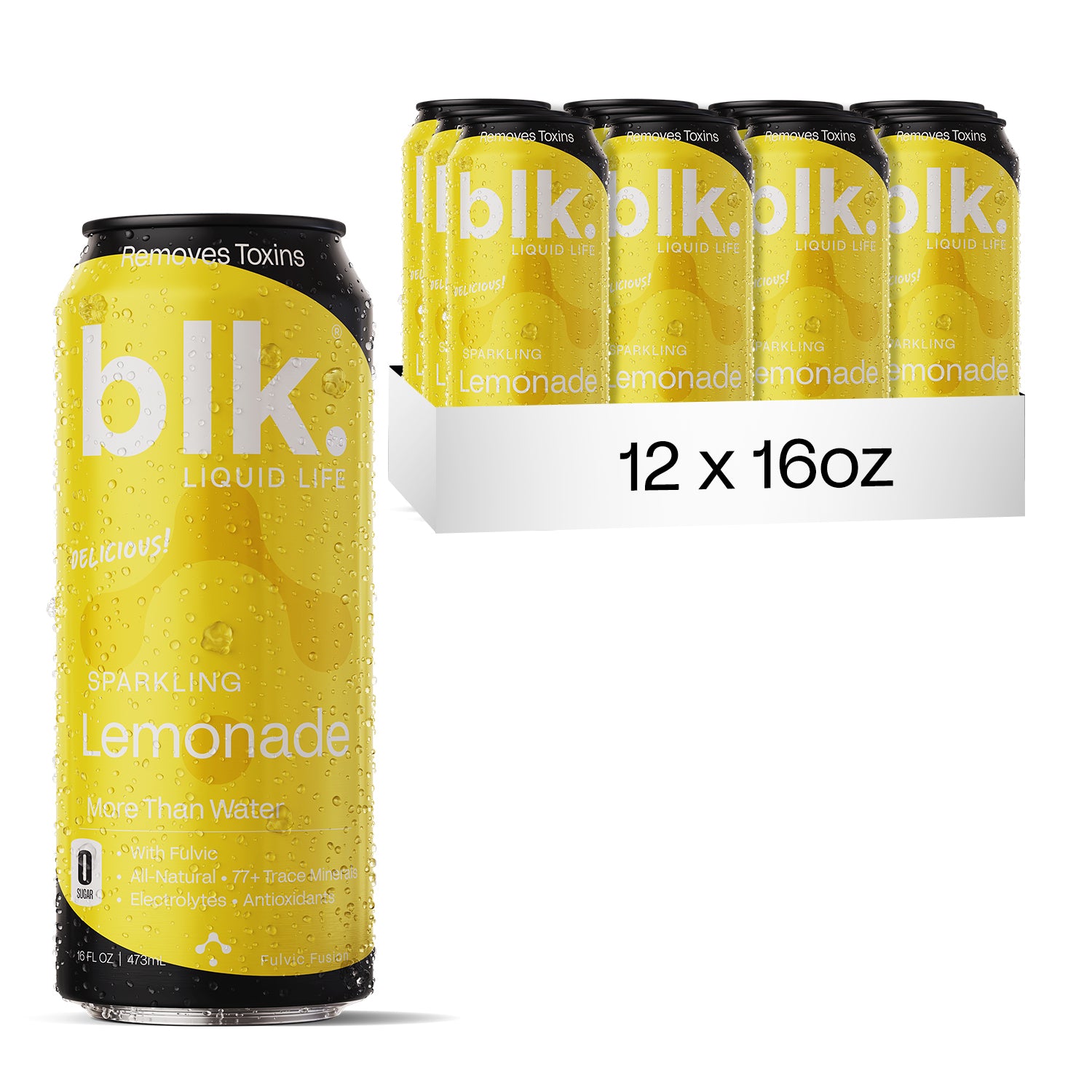 Lemonade Sparkling Water 16oz 12 Pack Cans W94666