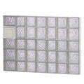 Ice Pattern Frameless Replacement Glass Block Window L35275