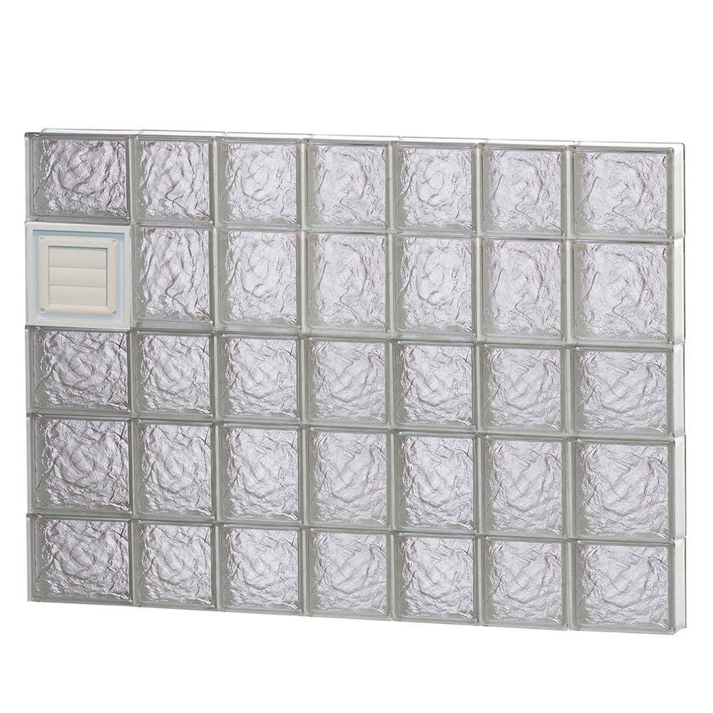 Ice Pattern Frameless Replacement Glass Block Window L35275