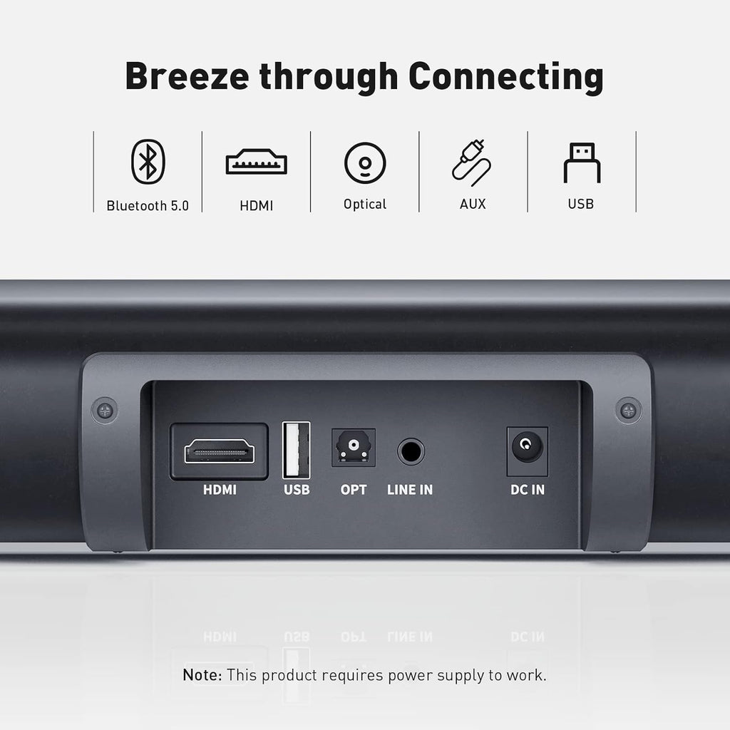 18.35-Inch Bluetooth Sound Bar with HDMI ARC P328742
