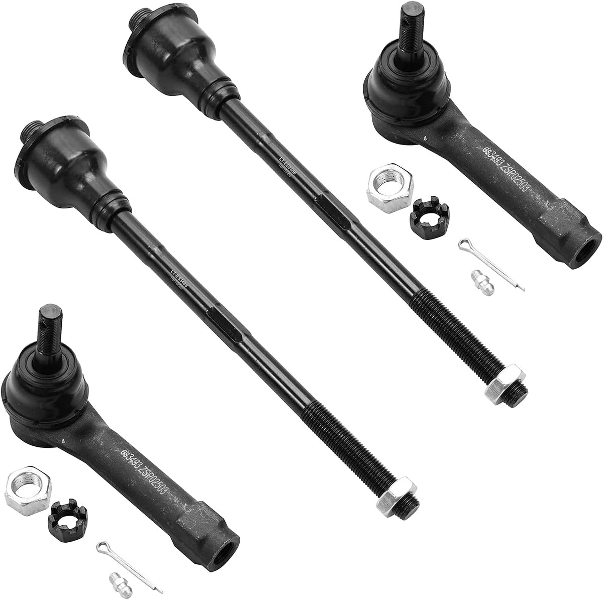 Front Control Arms with Ball Joints Sway Bars Tie Rods 10pc Set F117217