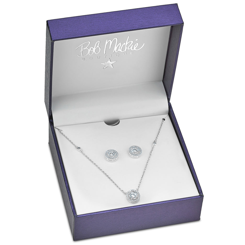 Round Pendant and Matching Earring Set A3518