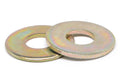 9/16x22 Grade 8 Flat Washer USS Pattern Medium Carbon Steel Yellow Zinc Plated Pk 100 R704179