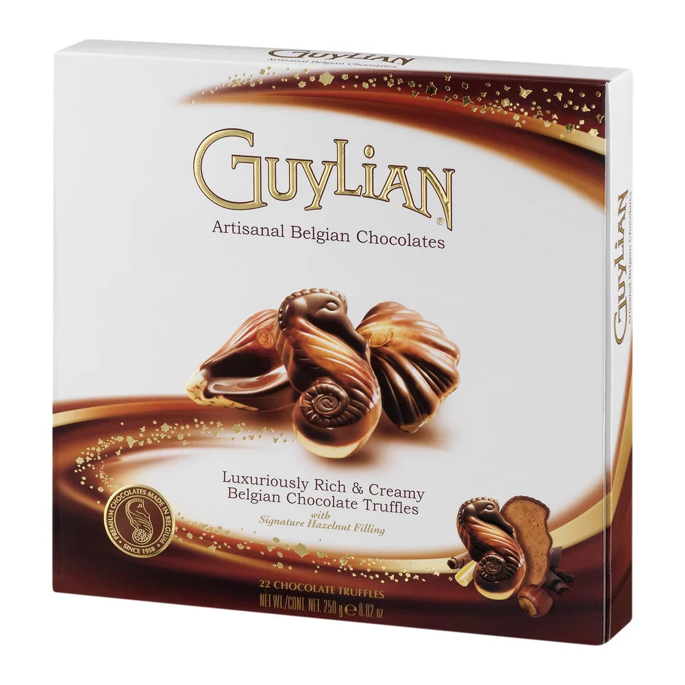 Belgian Seashell Truffles with Hazelnut Filling Chocolate, 8.8 Oz. T962735