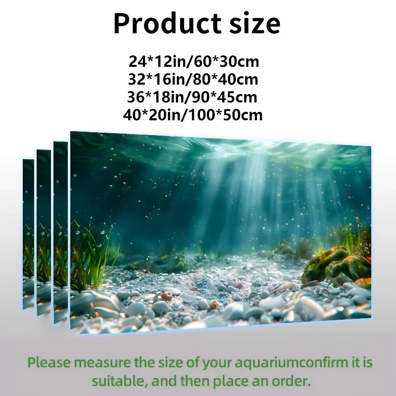 3D Aquarium Background Sticker Q18426