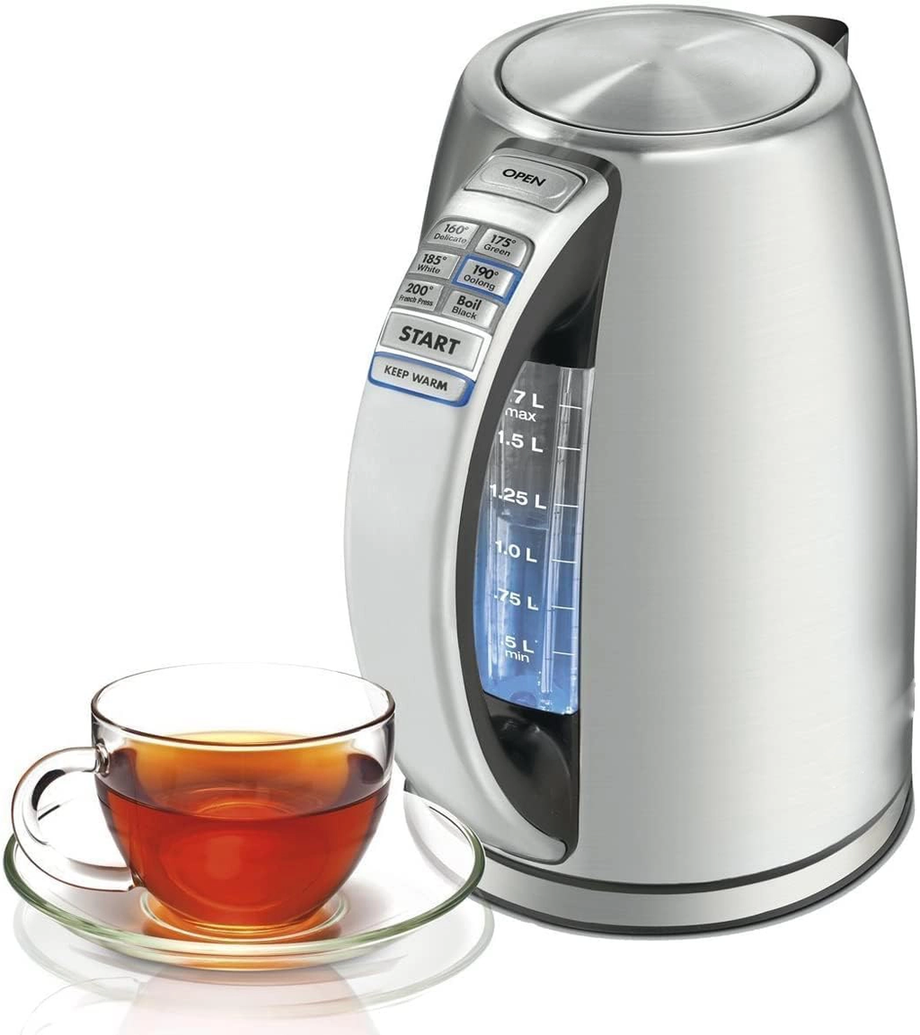 1.7-Liter Stainless Steel Cordless Electric Kettle I44828