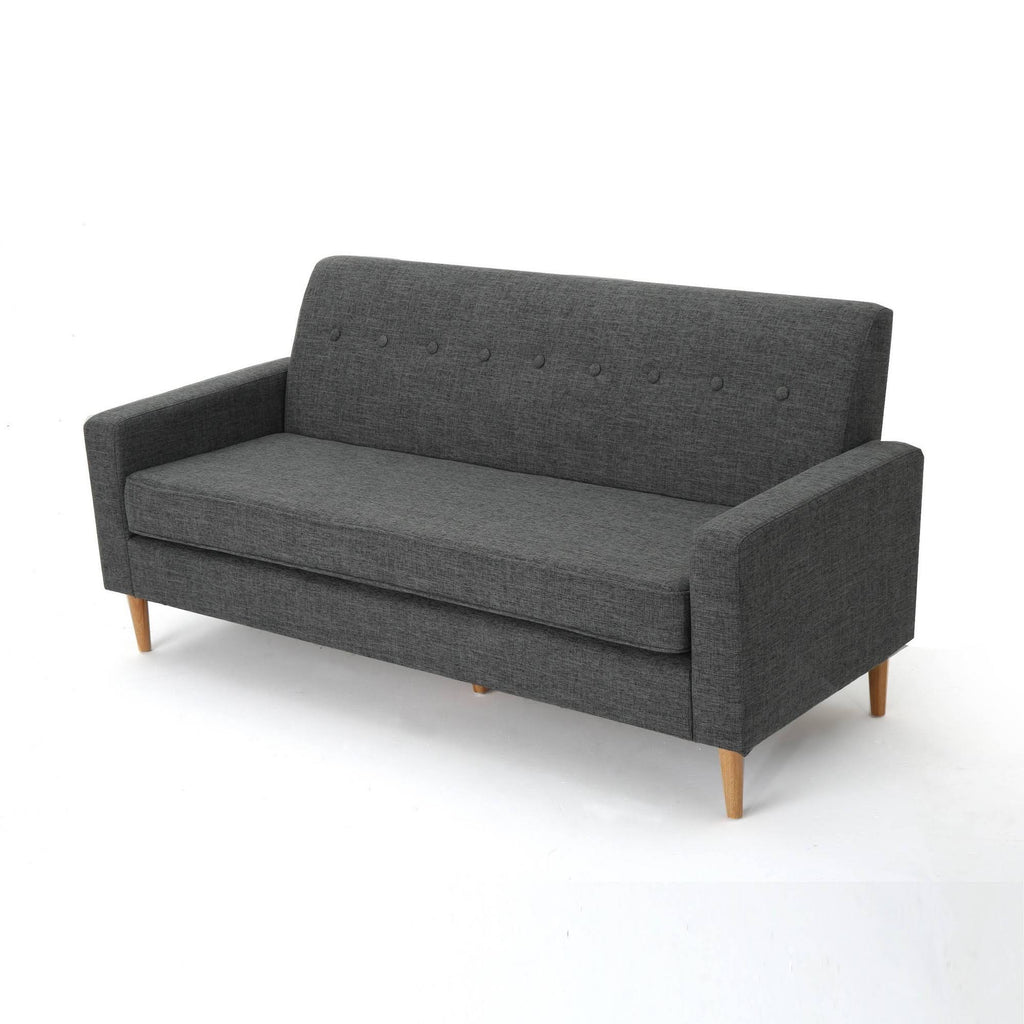 Grey 3-Seater Fabric Sofa O2752
