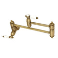 Antique Brass Wall Mount Pot Filler Kitchen Faucet C19790