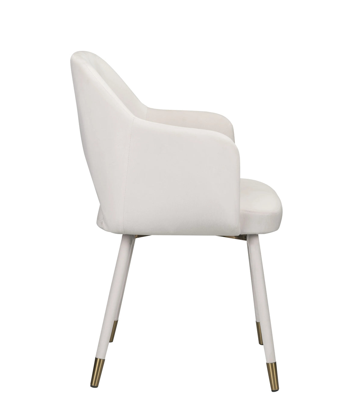 Cream Velvet Accent Chair A558