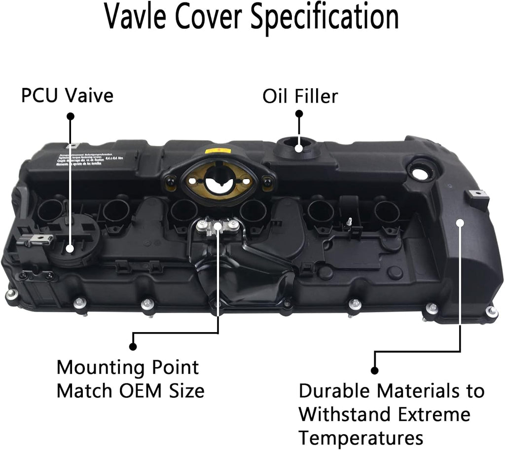 Engine Valve Cover with Gaskets & Bolts A490