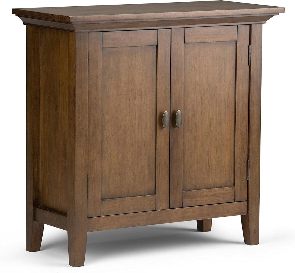 Brunette Brown Solid Wood Low Storage Cabinet I56624