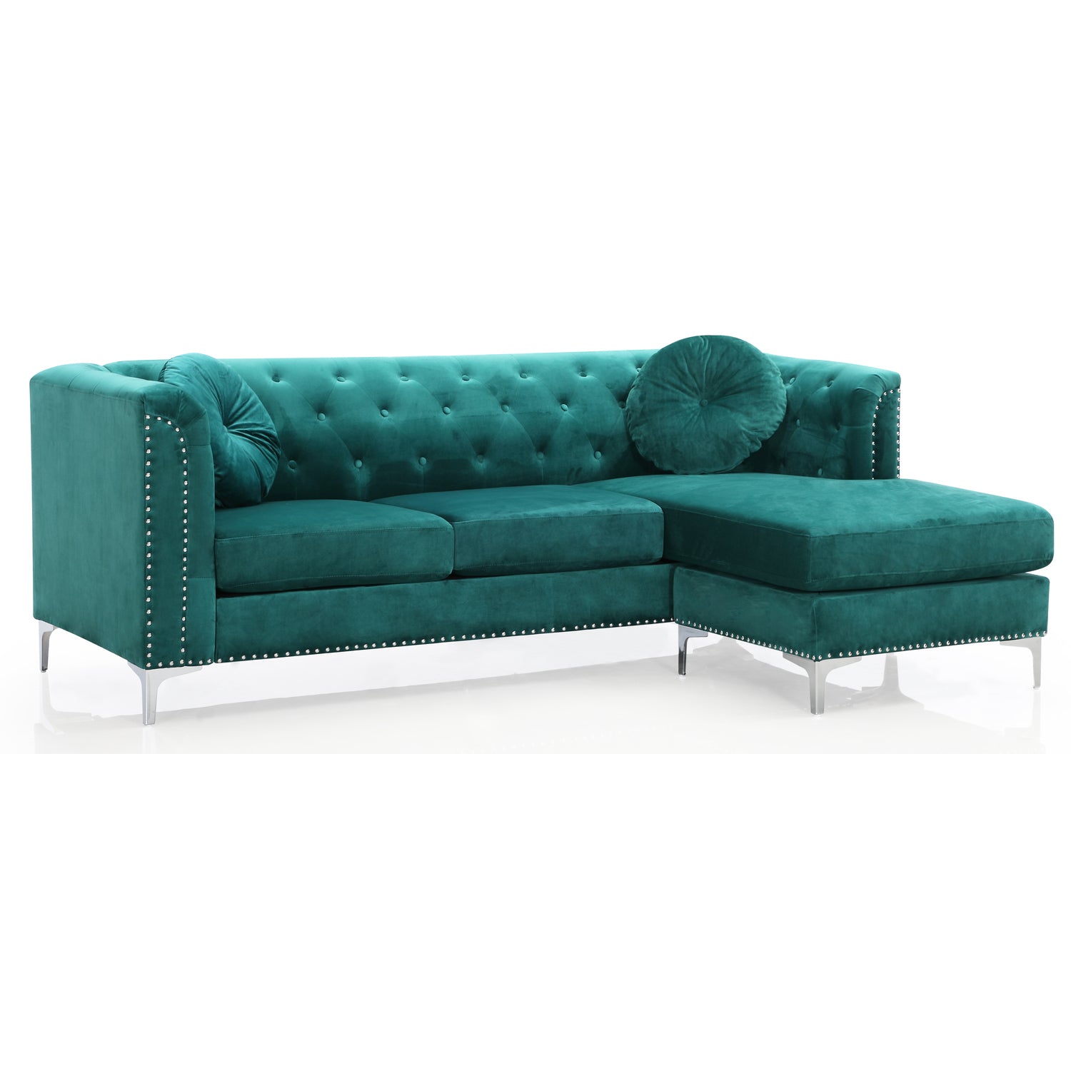 Green Sofa Chaise M86601
