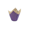 Purple Exterior Ecru Interior Grease-Proof Tulip Baking Cup, Case of 2000 O56809