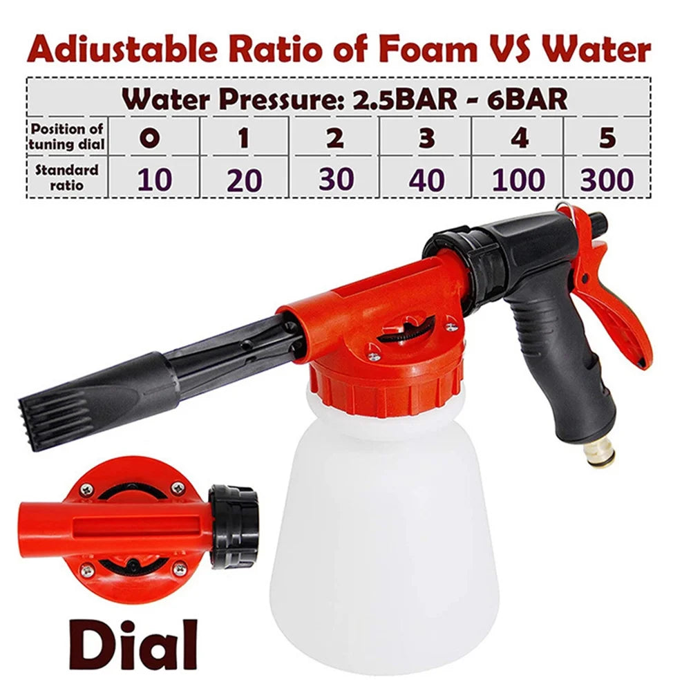 Adjustable Dial Foam Sprayer with 1 Liter Bottle A59237