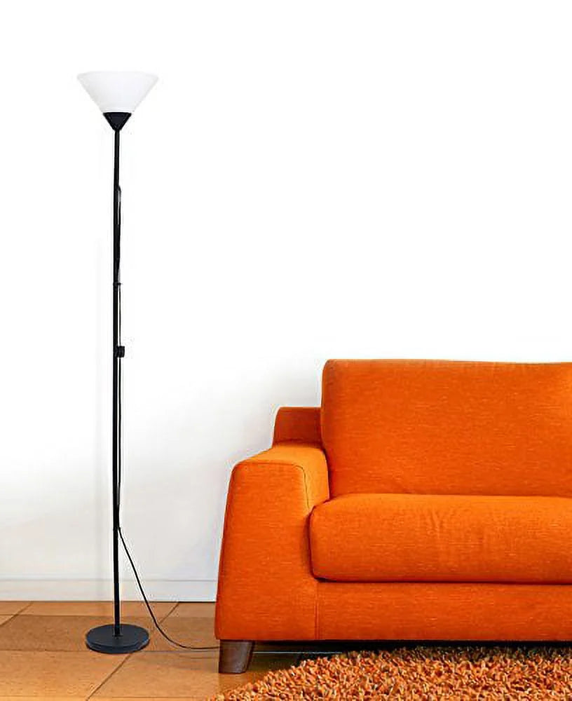 Black Torchiere Floor Lamp N9677