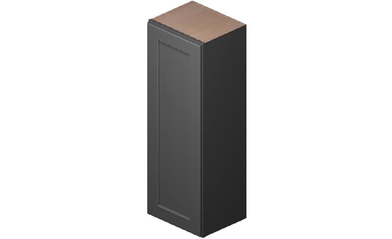 Grey 1 Door 3 Shelves Wall Cabinet High-Density Fiberboard M252