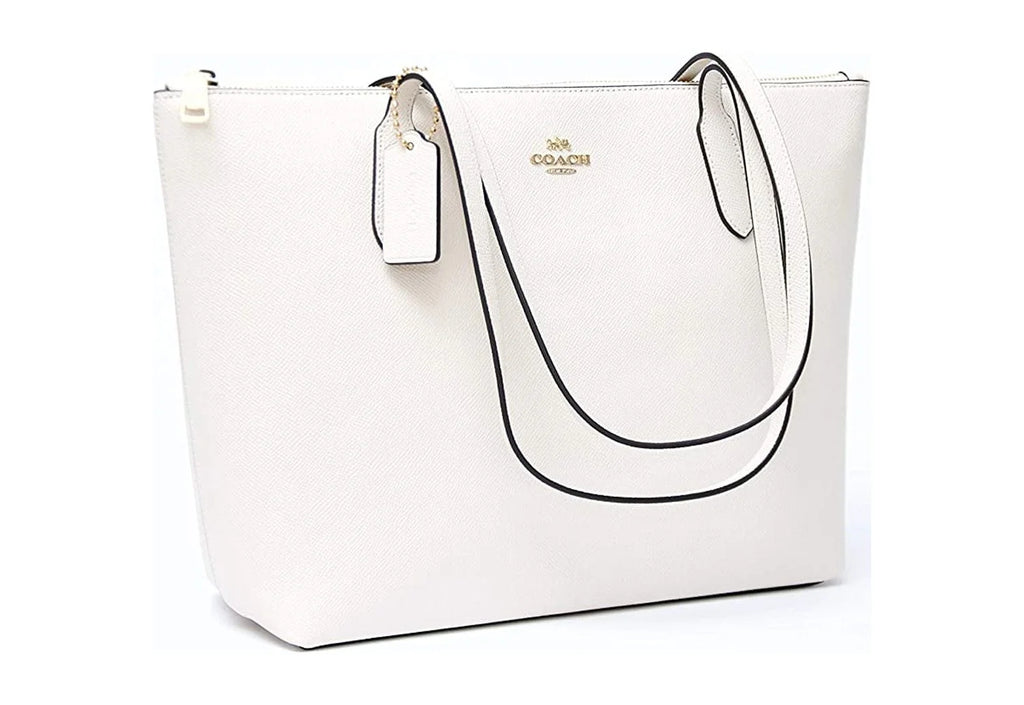 Leather Zip Top Tote I53245