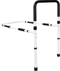 Adjustable Bed Assist Rail Grab Bar, White/Black, Pack of 2 L829432