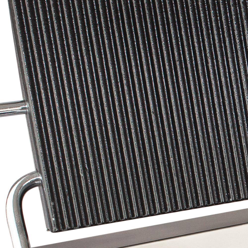 Double Panini Press Sandwich Maker with Cast-Iron Ribbed Plates Nonstick N9861