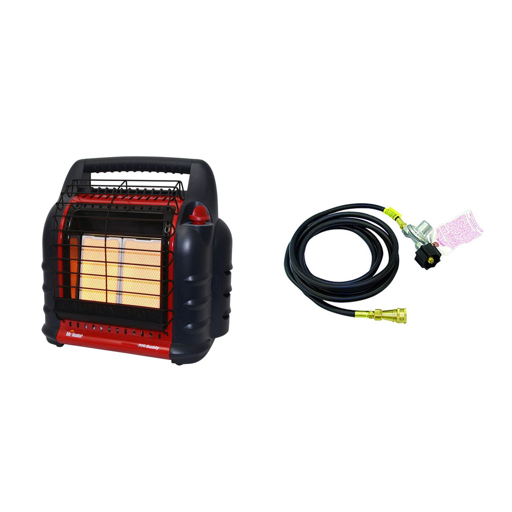 Portable Propane Heater and Adapter Hose with Regulator F699954