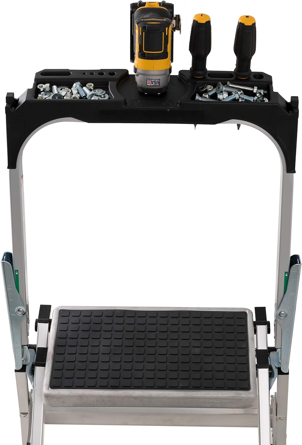 3-Foot Step Stool, 300-Pound Capacity, Silver Q219209