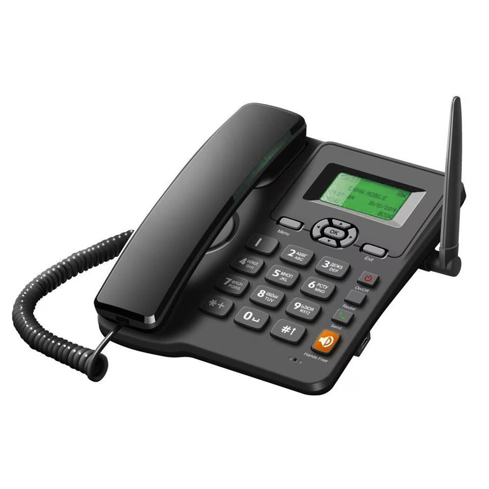 Cordless Phone Desktop Telephone Set with Dual SIM Cards Z668534