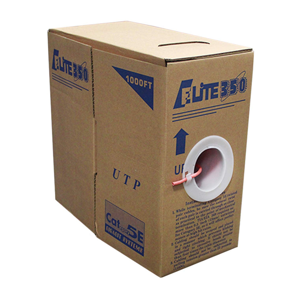 Pink 1000ft Bulk Ethernet Cable UTP 24AWG M801