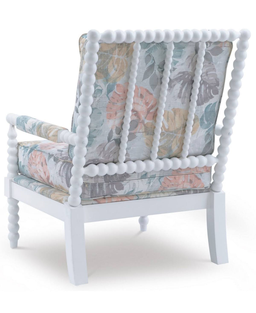 White Spindle Wood Frame Chair Y853